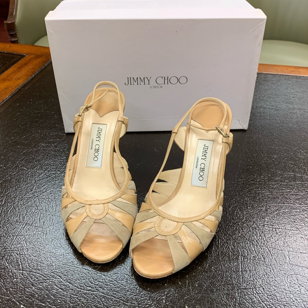 Jimmy Choo Strappy Heels. Size 37.